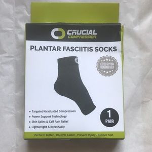 Crucial Compression Plantar Fasciitis Socks New